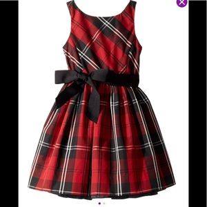 NWT! Ralph Lauren Tartan Bow Sash Dress size 4
